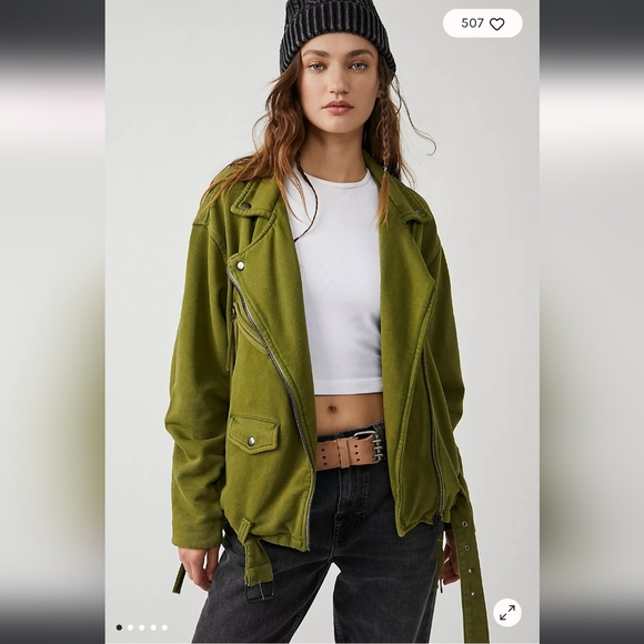 Free People Rebel Knit Moto Jacket